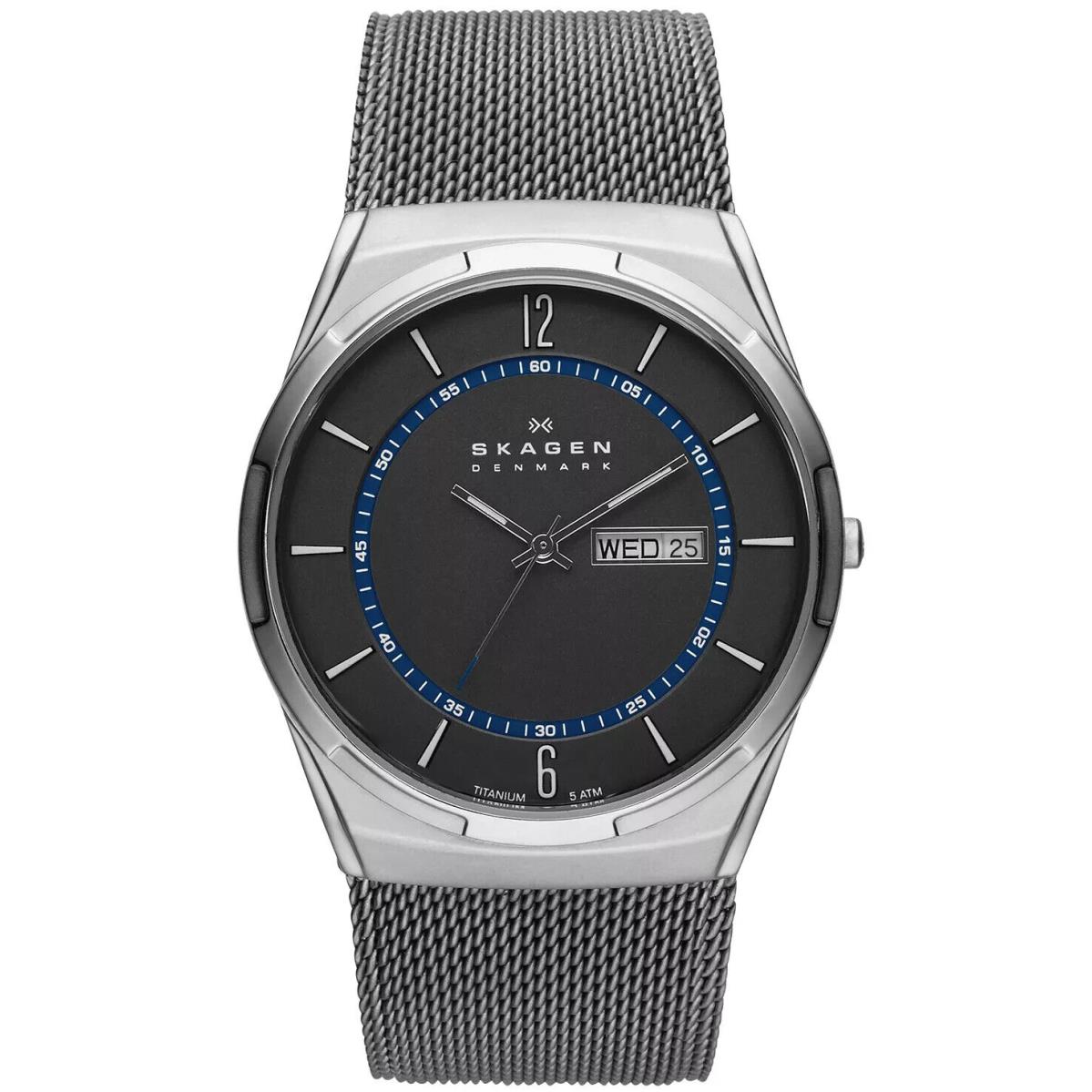 Skagen Men`s Melbye Titanium Mesh Bracelet Watch 40mm SKW6078