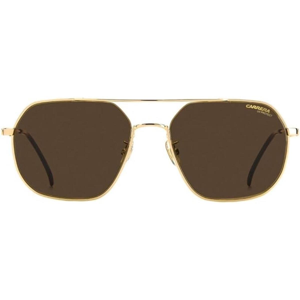 Carrera Unisex Sunglasses Gold Metal Pilot Frame Brown Lens 1035/GS 0J5G