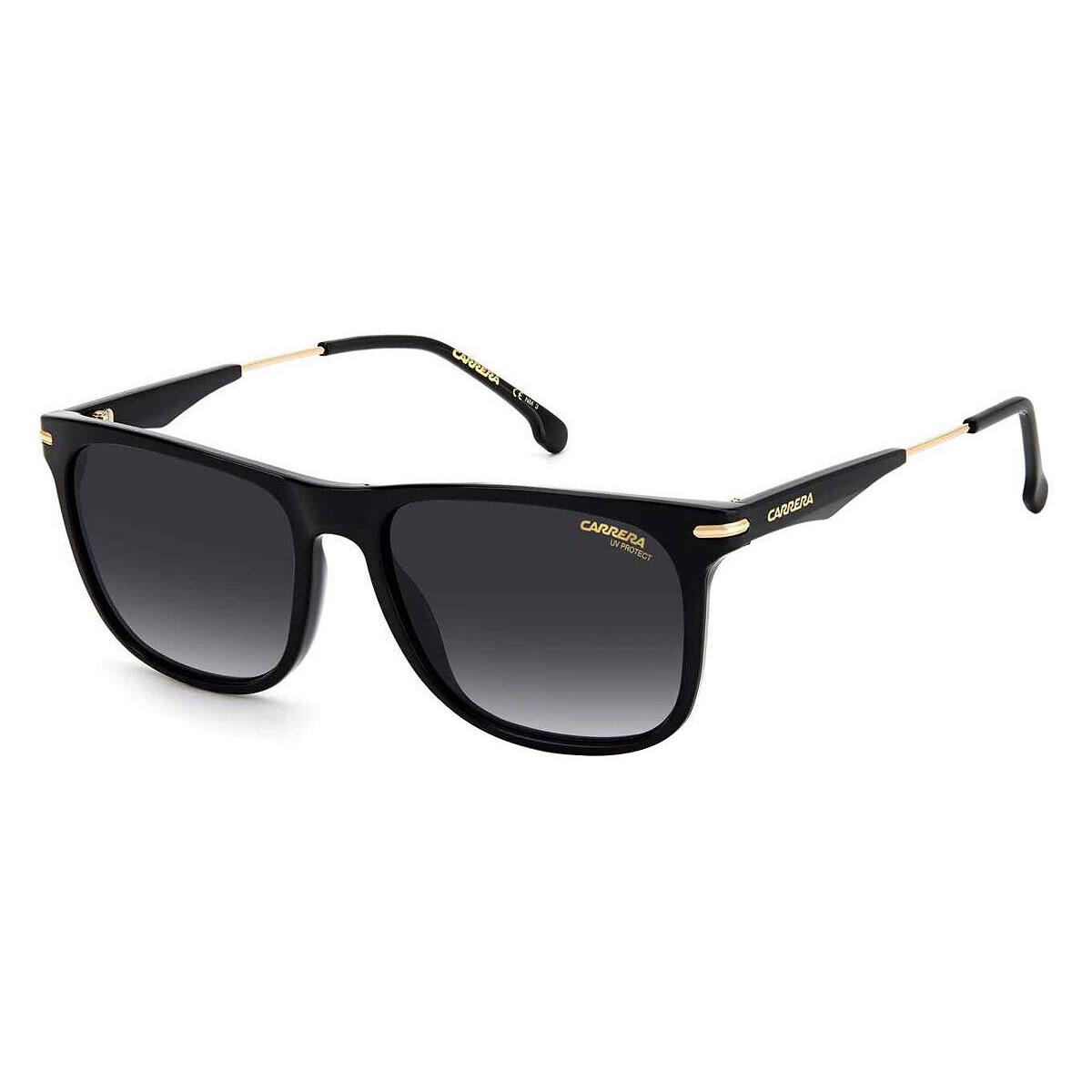 Carrera Car Sunglasses Men Black Gold / Gray Shaded 55mm