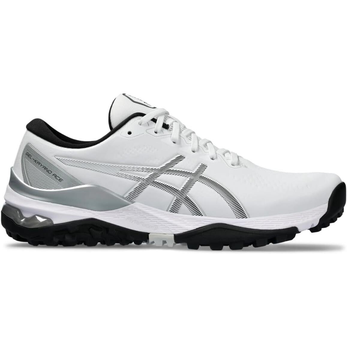 Asics Gel Kayano Ace 2 Golf Shoes - Spikeless Golf Shoes - White / Black