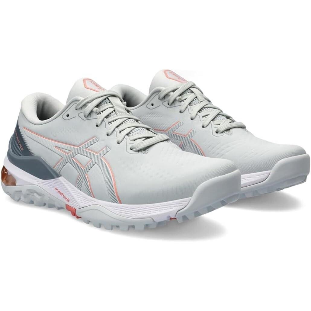 Asics Women`s Gel Kayano Ace 2 Golf Shoes - Spikeless - Grey / Guava - Size 6