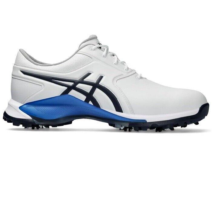 Asics Gel-ace Pro Golf Shoes - Spiked Waterproof Upper - White Midnight Blue - 9