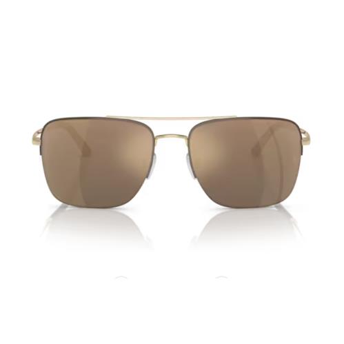Oliver Peoples 0OV1343S R-2 50355A Umber-gold/desert Mirrored Men`s Sunglasses