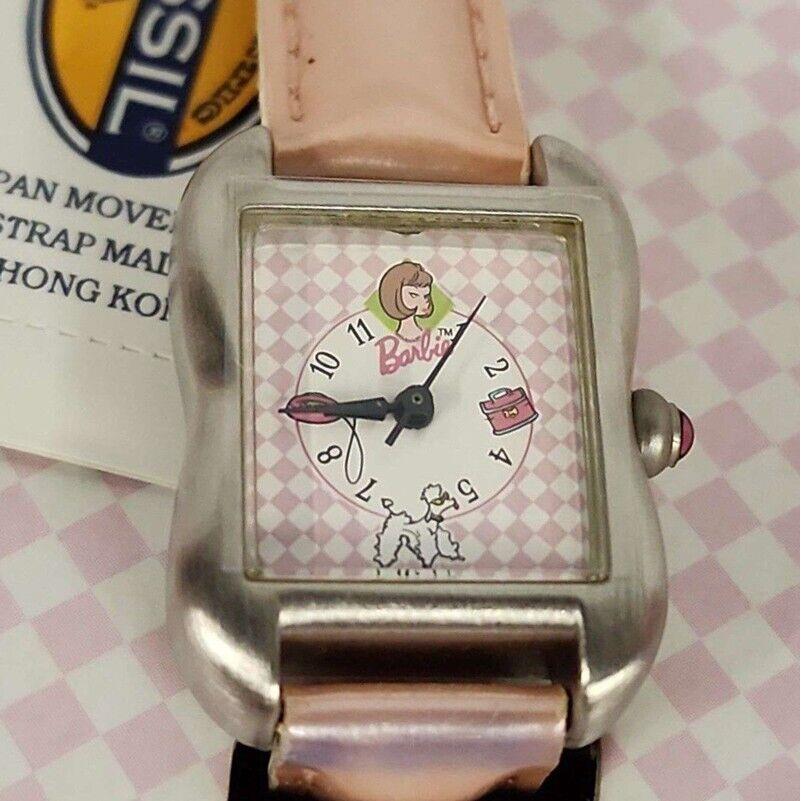 1996 Rare Mint Fossil Barbie Poodle Parade 0803/10000 Collectors Watch LI1426