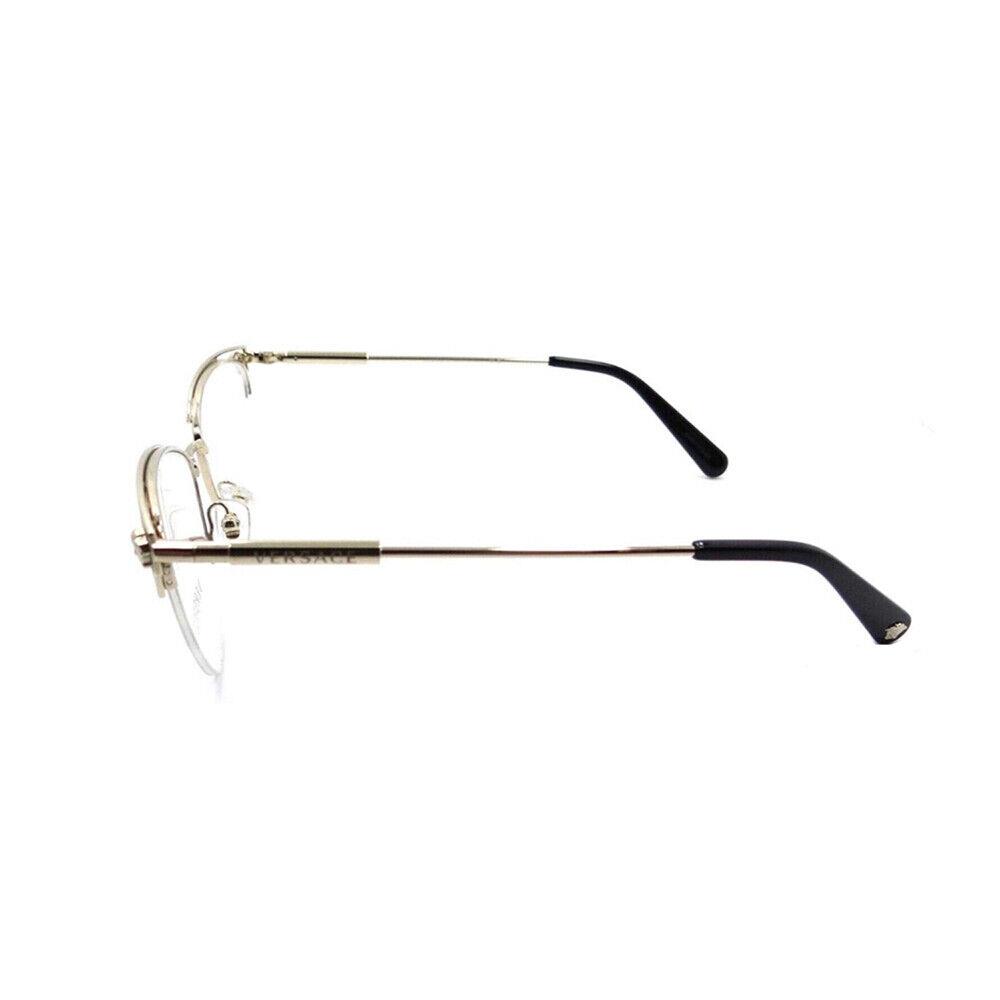 Versace VE 1280 1252 Pale Gold Metal Cat-eye Eyeglasses 55mm