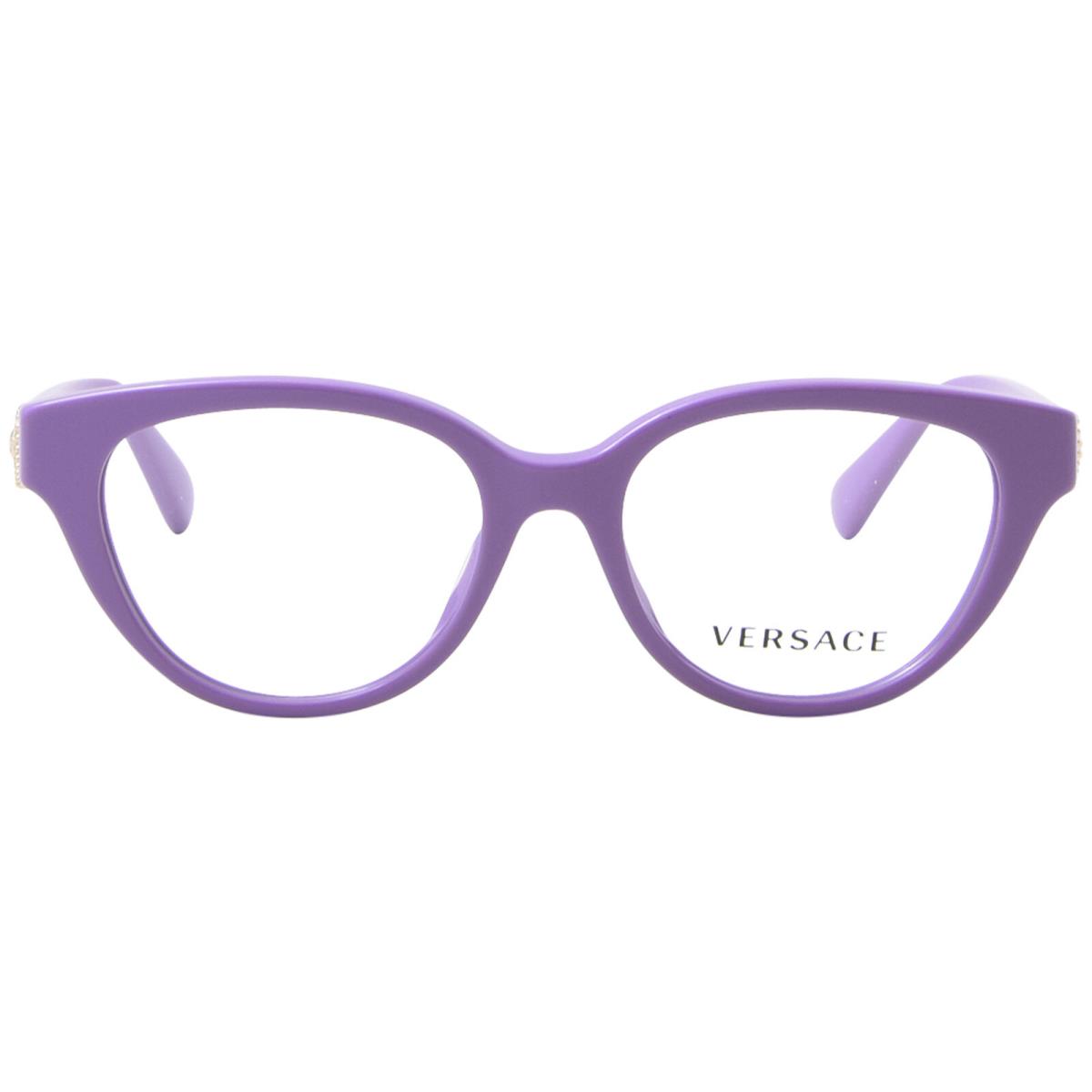 Versace VK3004 5424 Eyeglasses Youth Kids Girl`s Lavender Full Rim 46mm