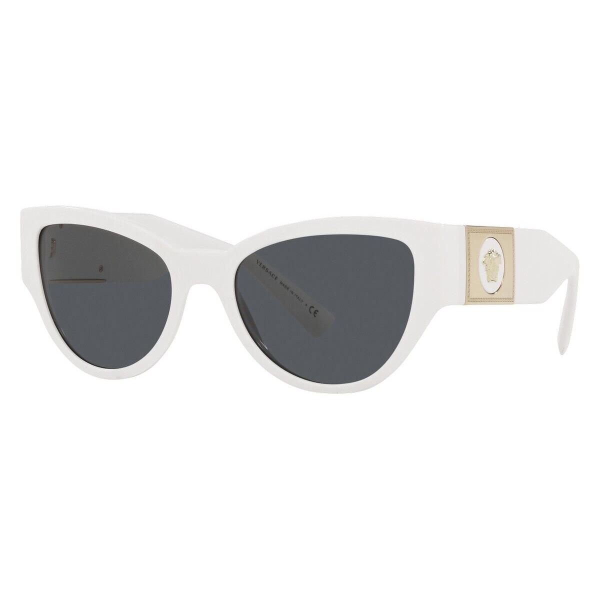 Versace VE4398 Sunglasses Women White Oval 55mm