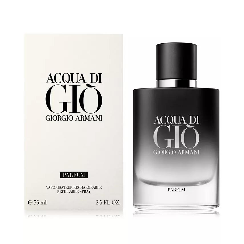 Acqua Di Gio Parfum by Giorgio Armani Parfum Spray For Men 2.5oz Box