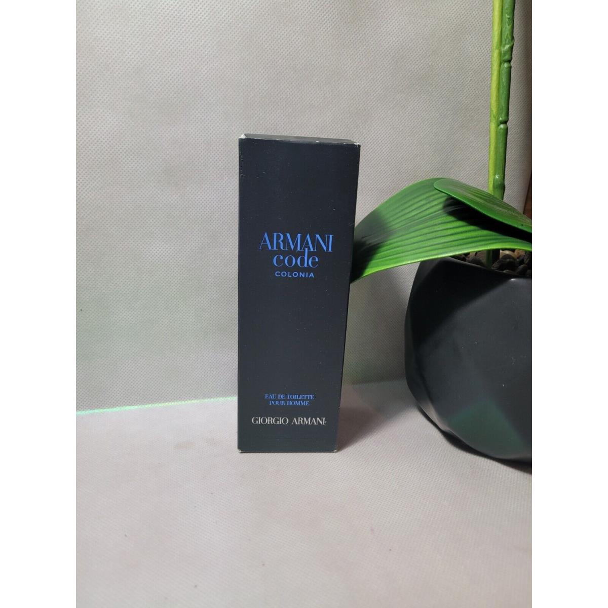 Armani Code Colonia by Giorgio Armani For Men 2.5oz Edt Spray Not