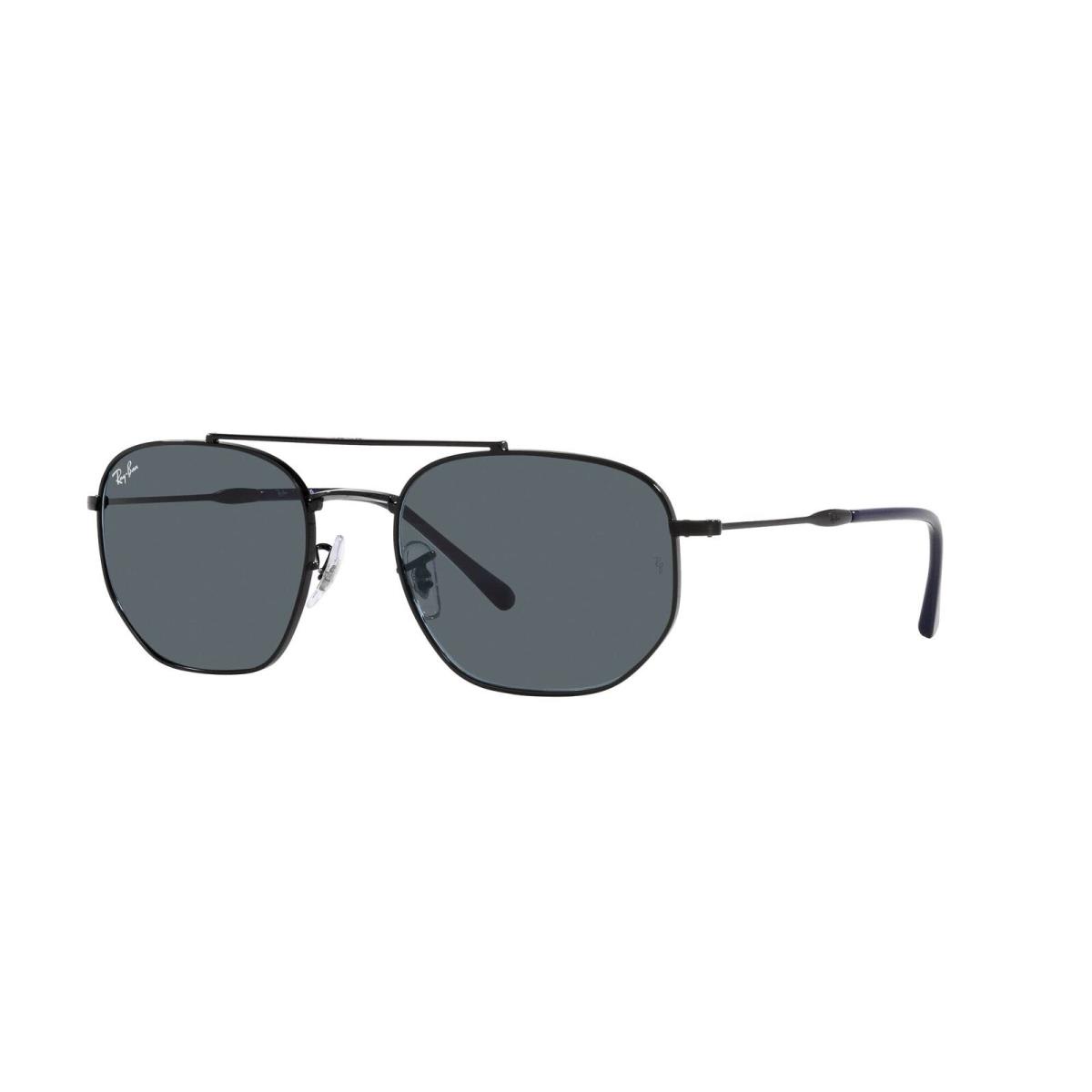 Ray-ban RB3707 Square Sunglasses Black/blue 57 mm