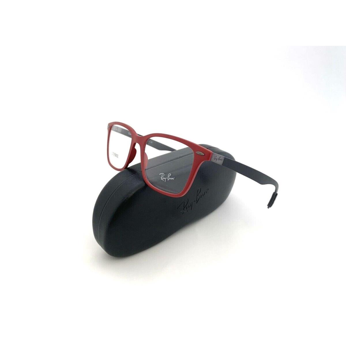 Ray-ban Frames Matte Red Acetate RB 7144 5772 53 18 150 Mens Eyeglasses