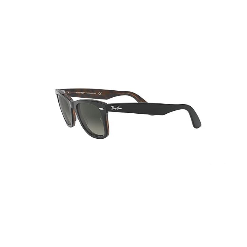 Ray-ban RB2140 Wayfarer Sunglasses - Grey On Havana 50mm - Gray, Frame: Black