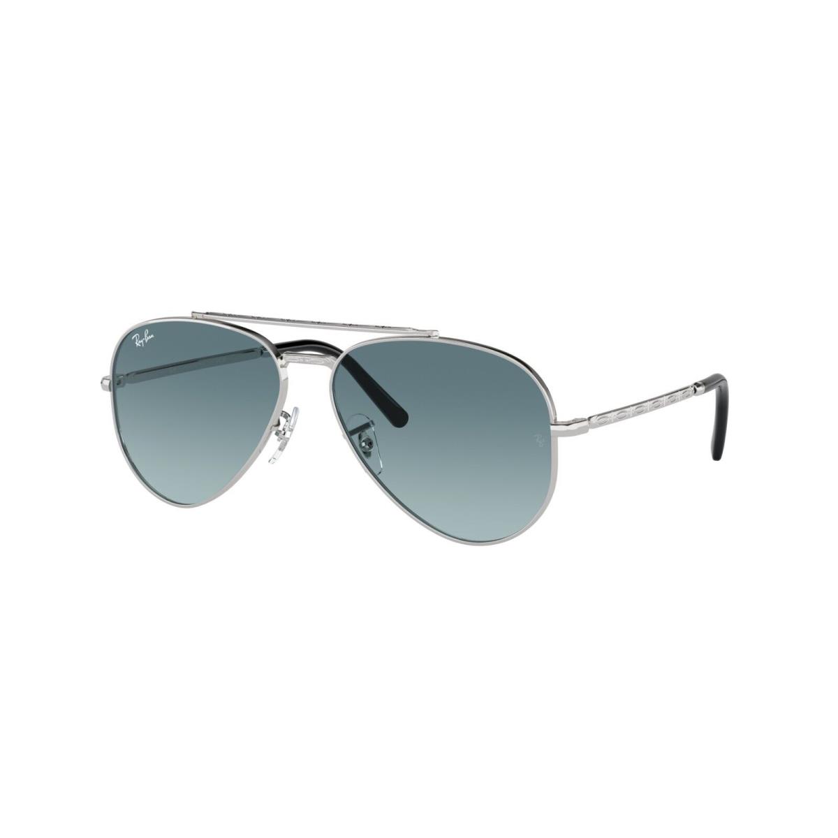 Ray Ban Sunglasses Aviator RB3625 003/3M Silver/light Blue Lens 55MM