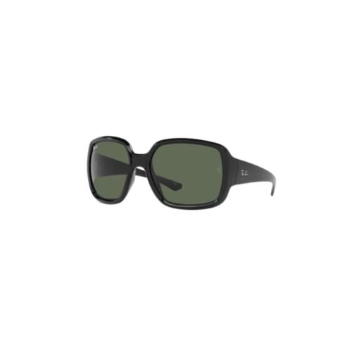 Ray-ban RB4347 Powderhorn Square Sunglasses Black/dark Green 60 mm
