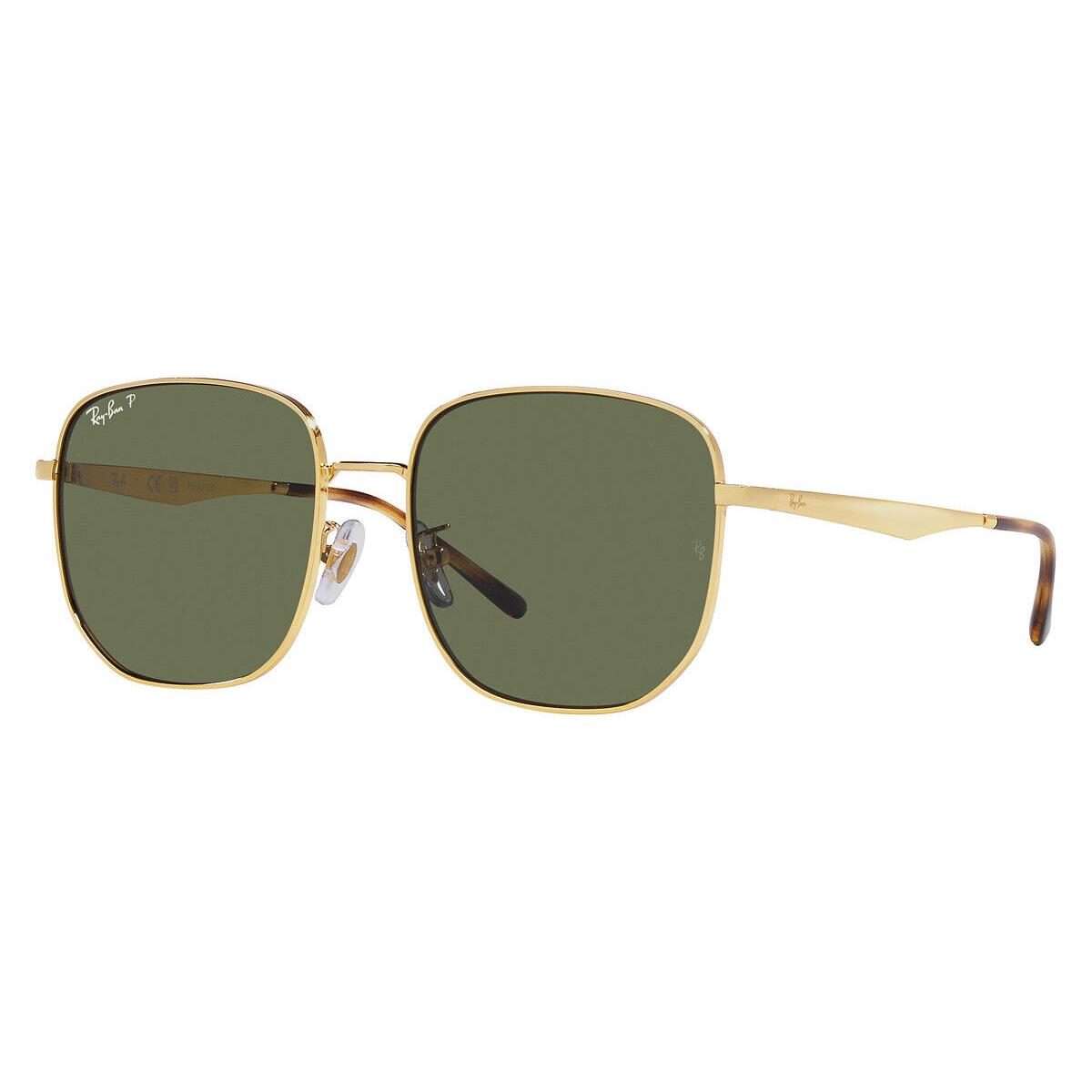 Ray-ban RB3713D Sunglasses Unisex Gold 57mm