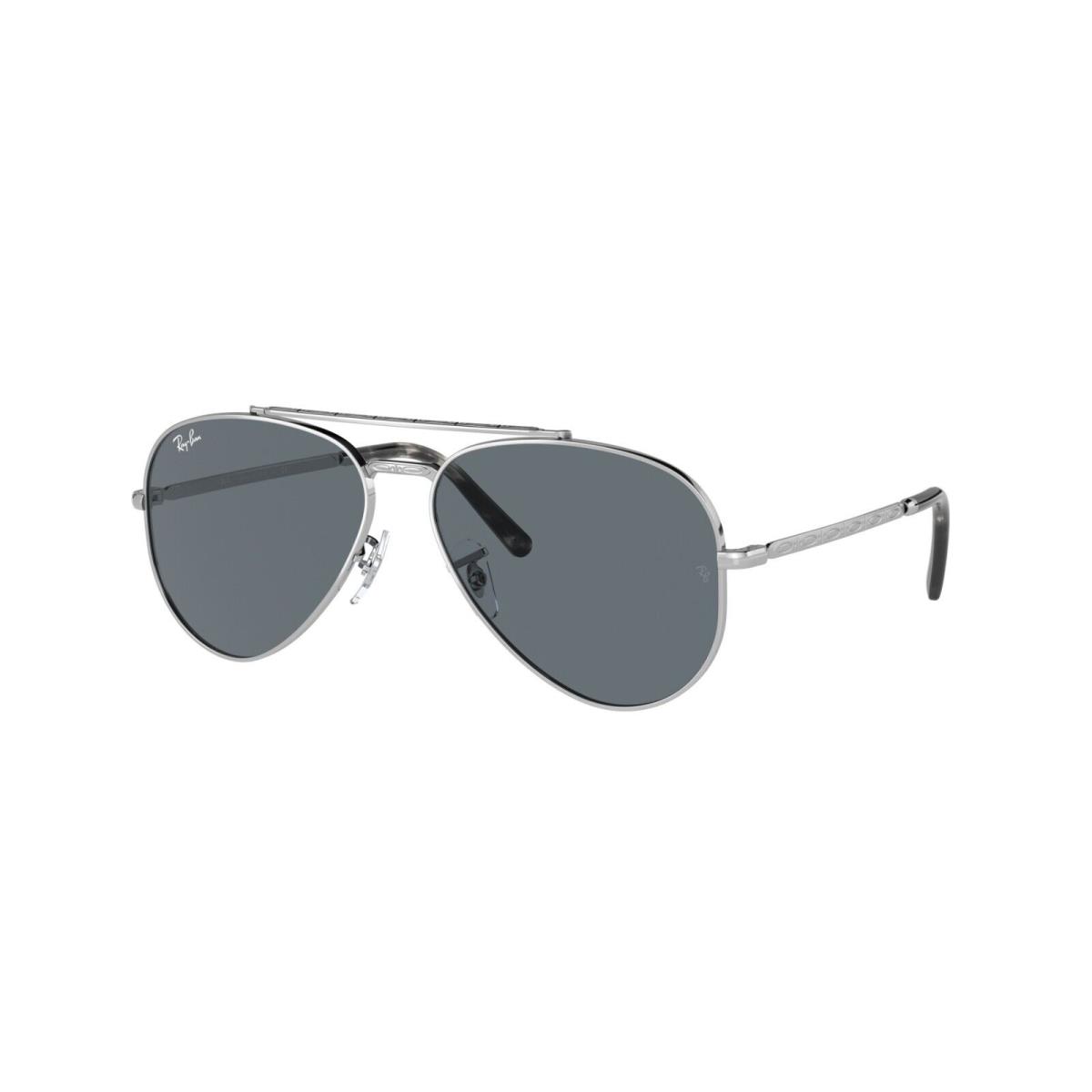 Ray Ban Sunglasses Aviator RB3625 003/R5 Silver/dark Blue Lens 58MM