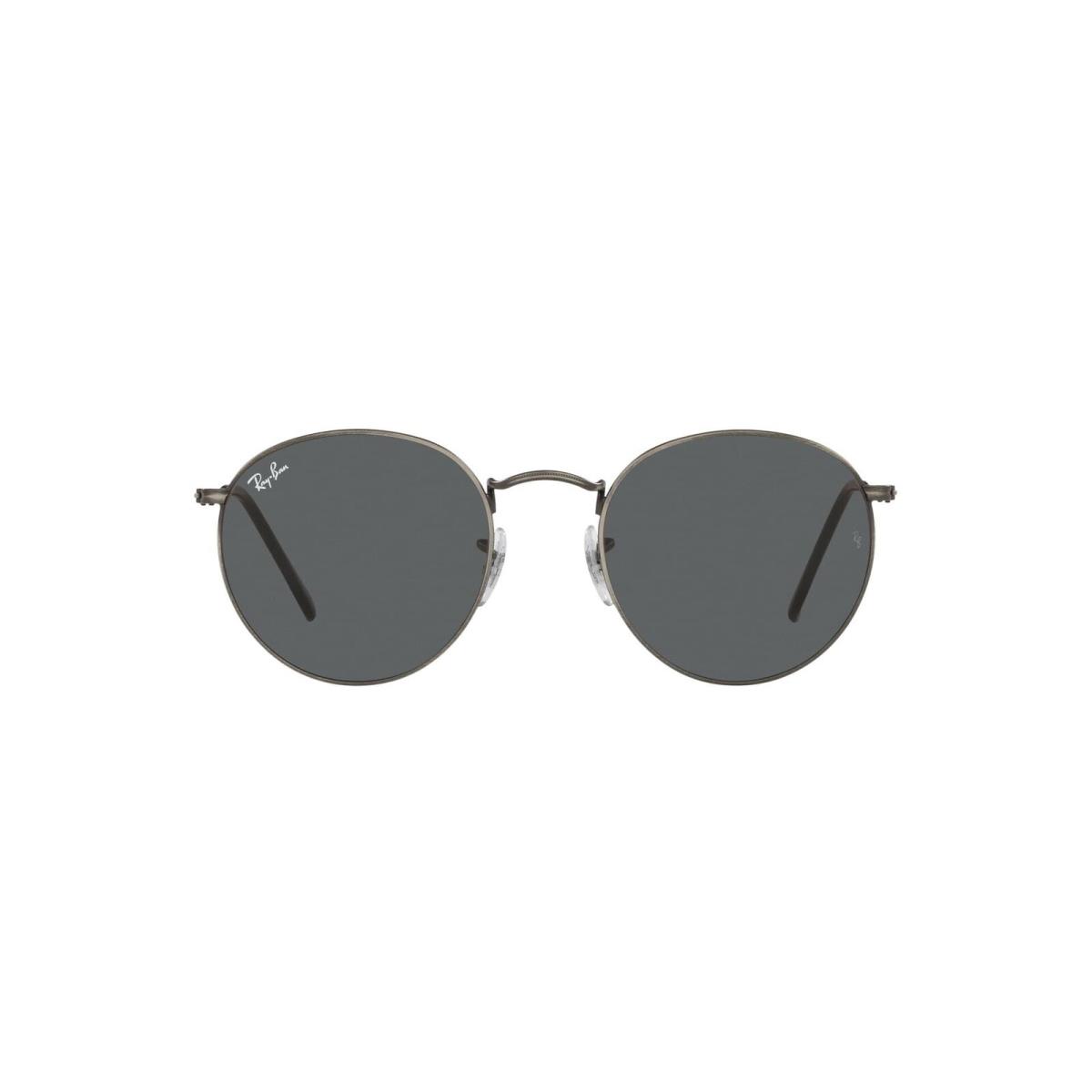 Ray-ban Rb3447 Round Metal Sunglasses Antique Gunmetal/dark Grey 53 mm - Antique Gunmetal/Dark Grey