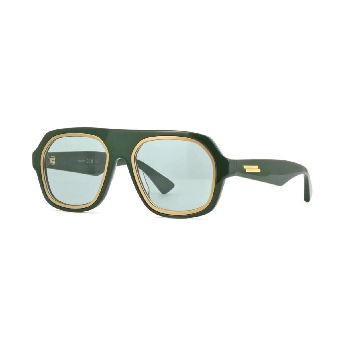 Bottega Veneta BV1217S Dark Green with Gold/green 002 Sunglasses