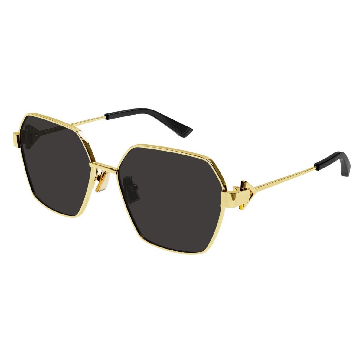 Bottega Veneta BV1224S Gold/dark Grey 002 Sunglasses