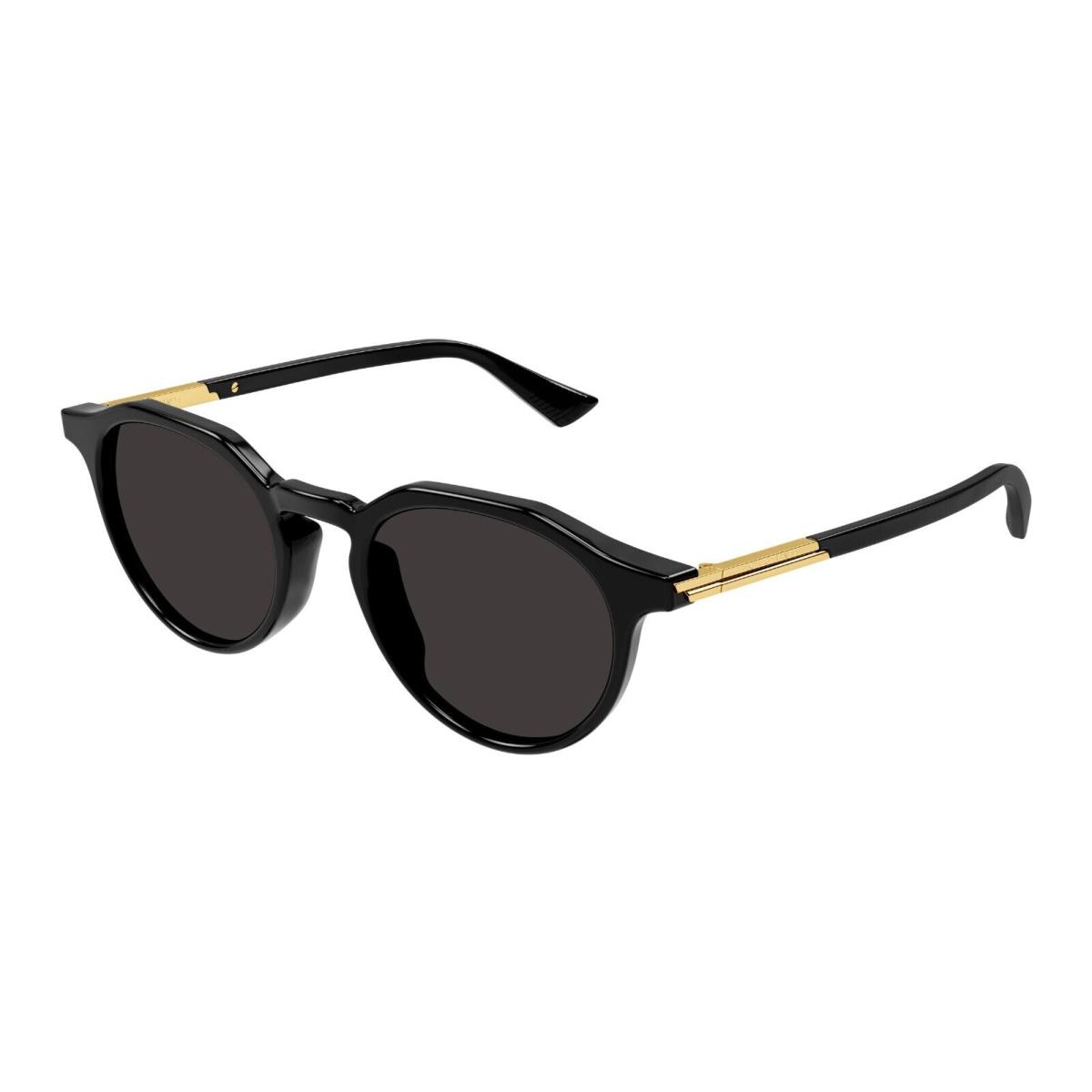 Bottega Veneta BV1260S Black Gold/grey 001 Sunglasses