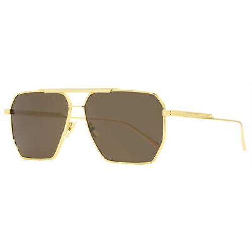 Bottega Veneta Square Sunglasses BV1012S 003 Gold 60mm 1012