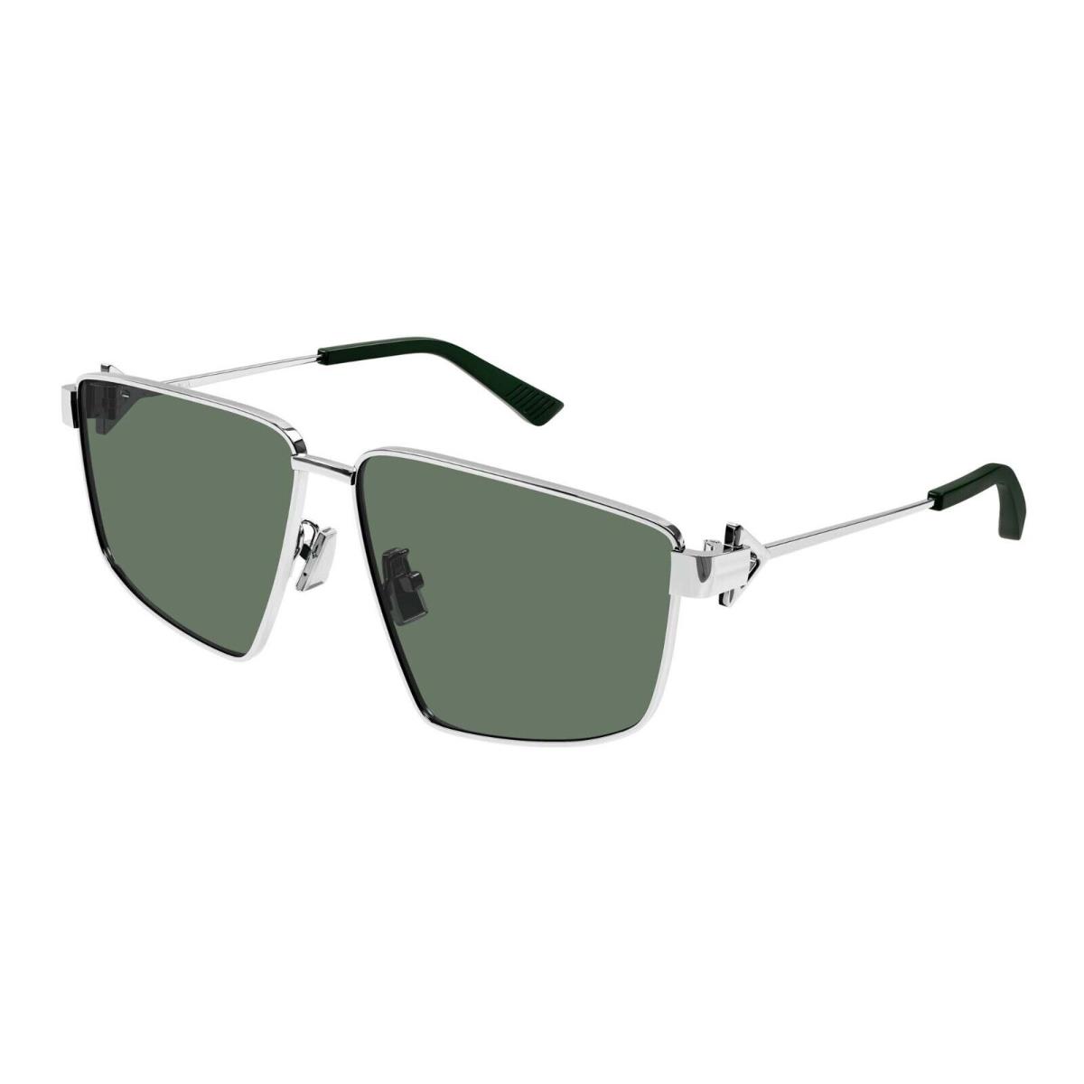 Bottega Veneta BV1223S Silver/grey Green 003 Sunglasses