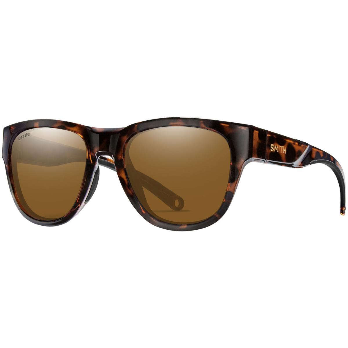 Smith Optics Rockaway Polarized Chromapop Round Sport Sunglasses 204316 Taiwan Tortoise/Brown (9N452L5)