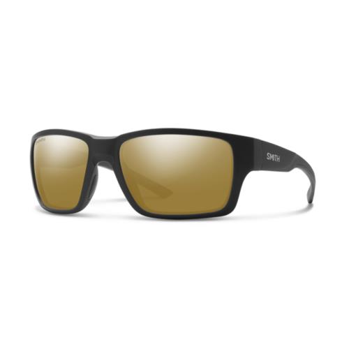 Smith Optics Outback Polarized Sunglasses - Matte Black/bronze Mirror Lens