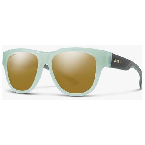 Smith Rounder Sunglasses-ice Smoke-chromapop Polarized Bronze Mirror