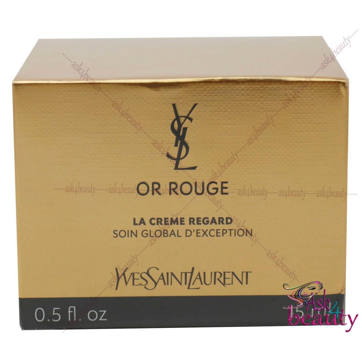 Yves Saint Laurent or Rouge La Creme Regard 0.5oz / 15 ml Eye Creme