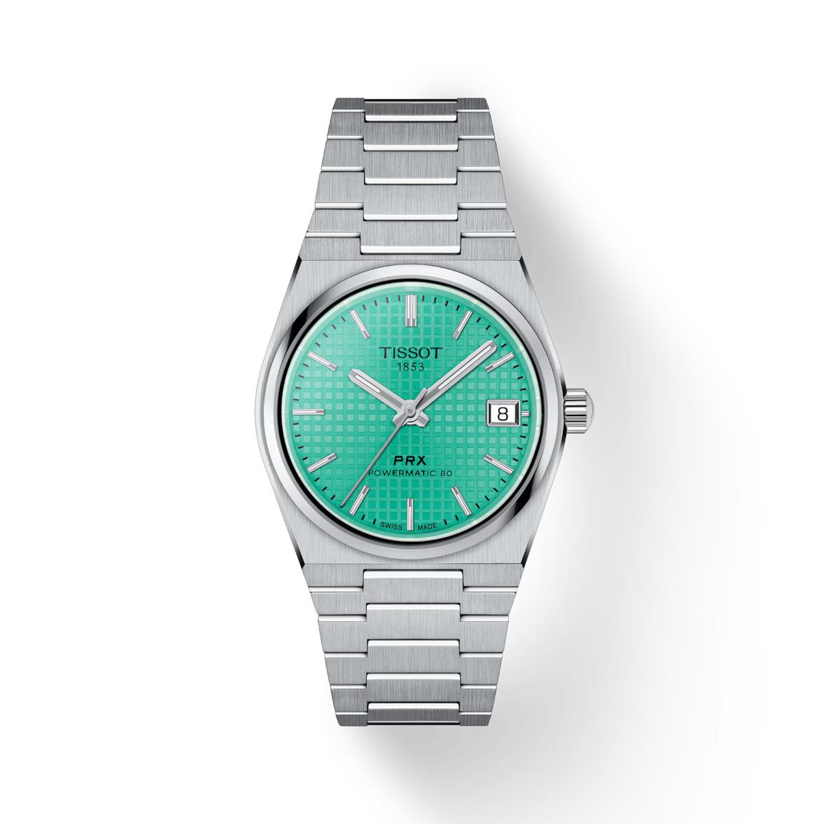 Tissot Prx Powermatic 80 35mm Green Dial Watch T137.207.11.091.01