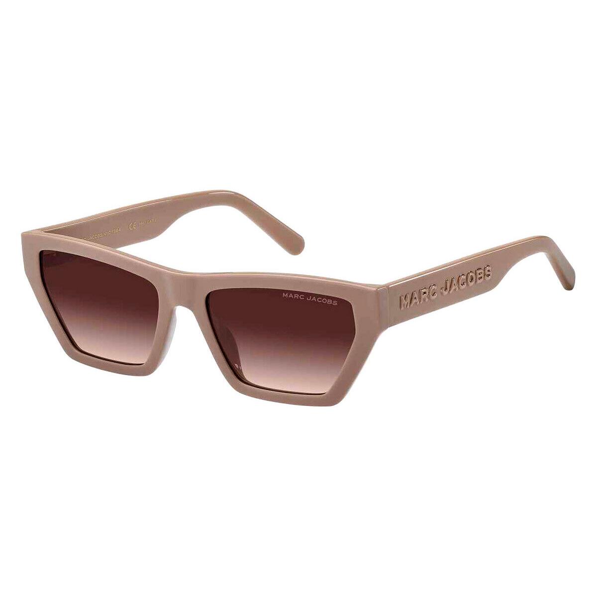 Marc Jacobs Marc 657/S Sunglasses Beige Brown Gradient 55mm - Frame: Beige / Brown Gradient, Lens: Brown Gradient