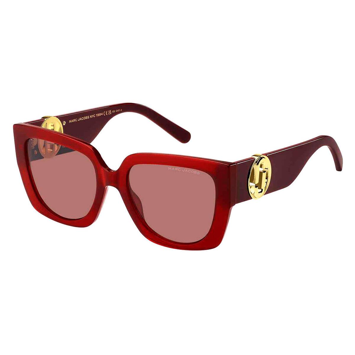 Marc Jacobs Mjb Sunglasses Women Red / Burgundy 0C9A4S 54mm - Frame: Red / Burgundy 0C9A4S, Lens: Burgundy