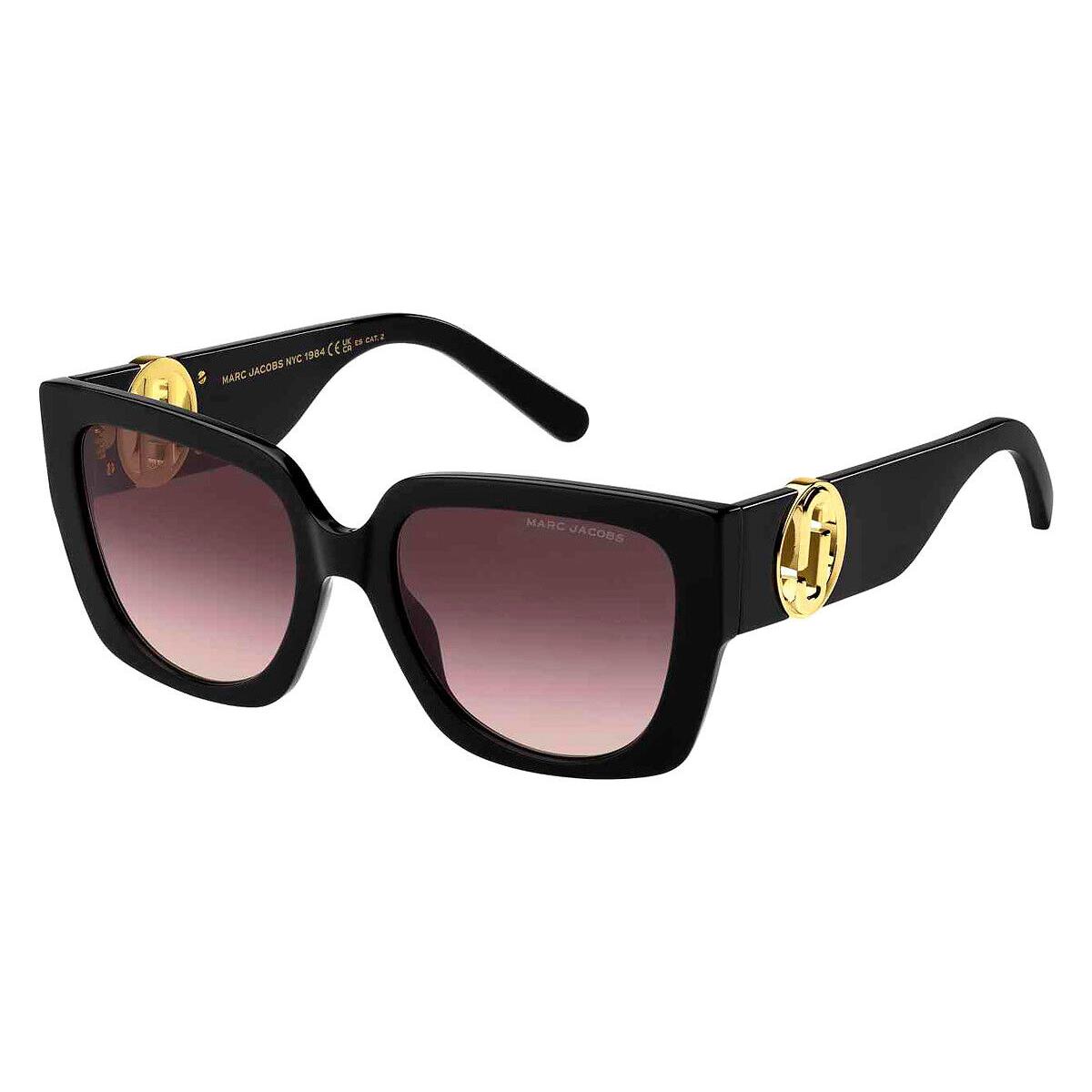 Marc Jacobs Mjb Sunglasses Black / Brown Gradient 0807HA 54mm - Frame: Black / Brown Gradient 0807HA, Lens: Brown Gradient