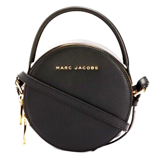Marc Jacobs Black Leather The Commuter Circle Crossbody Bag Limited Edition