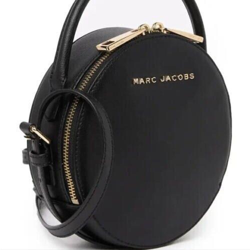 Marc Jacobs Black Leather The Commuter Circle Crossbody Bag Limited Edition