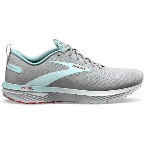 Brooks Revel 6 120386-1B-459 Sneaker Women`s US 11 Gray Running Shoes NR7255