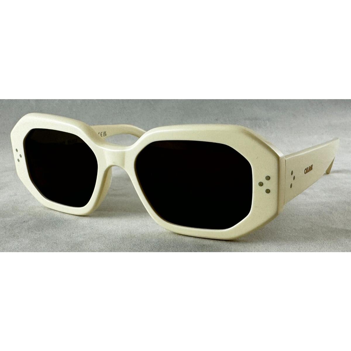 Celine Paris CL40255I CL 40255I 25E 52-18-135 White Black Sunglasses