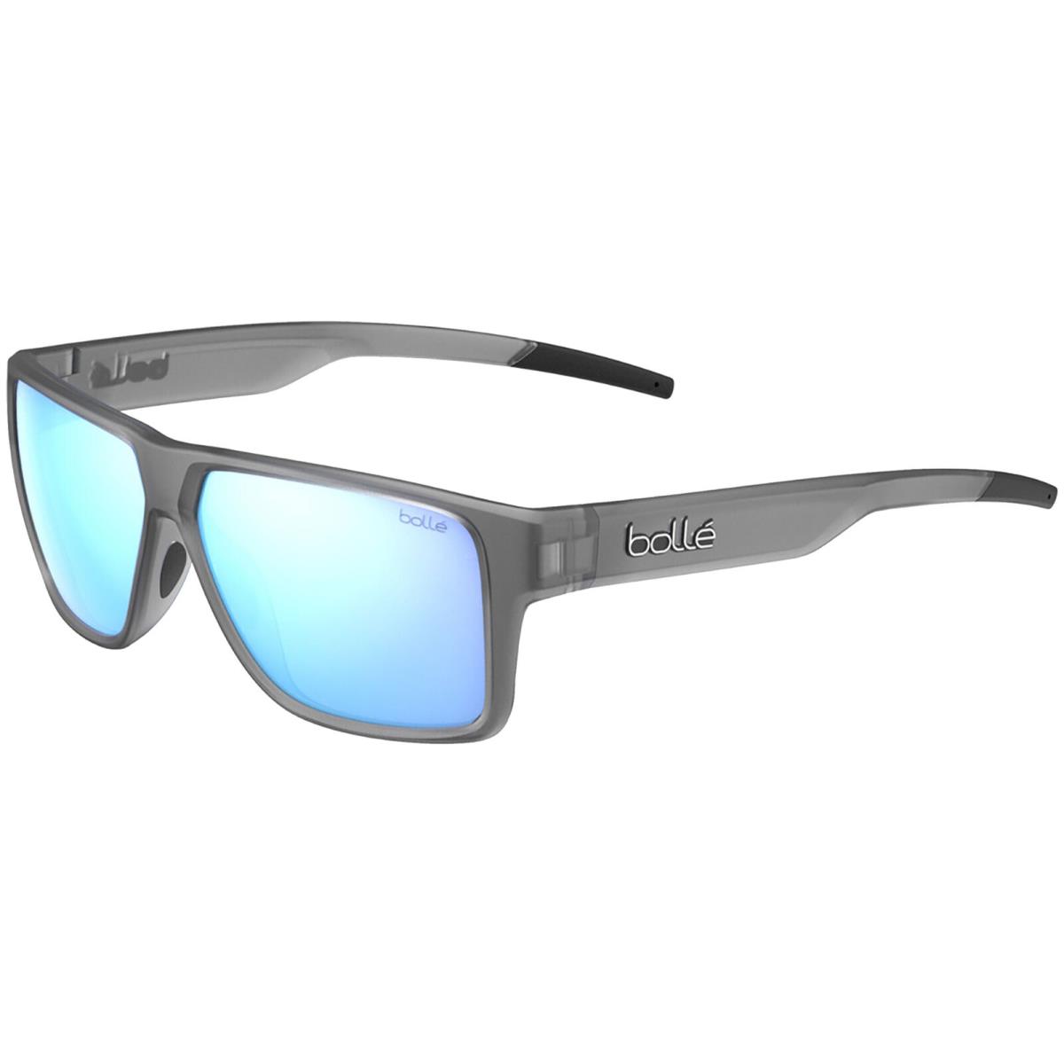 Bolle Temper HD Polarized Men`s Grey Frost Square Sunglasses - BS042003