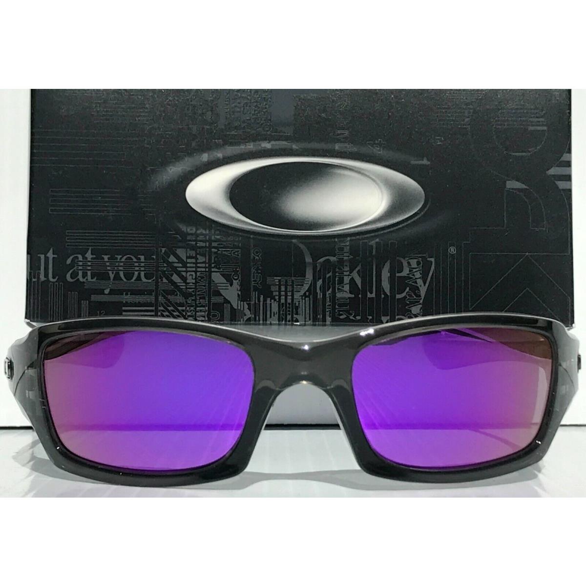 Oakley Fives Squared Grey Smoke Polarized Galaxy Violet Mirror Sunglass 9238