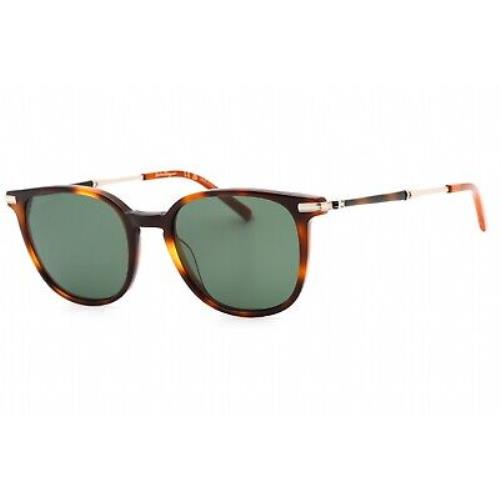 Salvatore Ferragamo SF1015S 214 Sunglasses Tortoise Frame Green Lenses 52mm