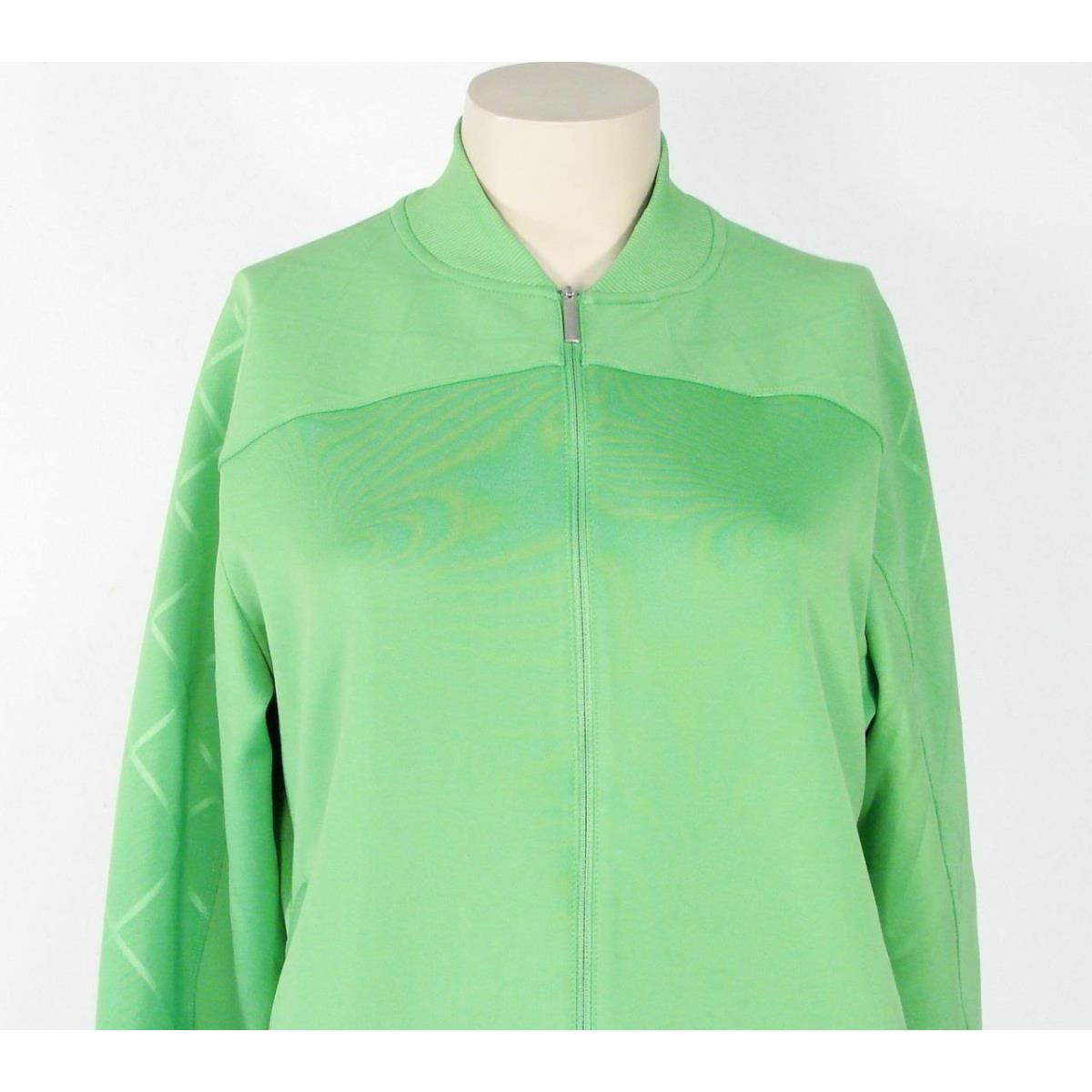 Nike Golf Dri Fit Zip Front Green Stretch Jacket Womans Large L