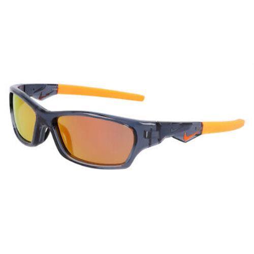 Nike Jolt M DZ7379 Sunglasses Dark Gray Orange Mirrored 57mm - Frame: Dark Gray / Orange Mirrored, Lens: Orange Mirrored