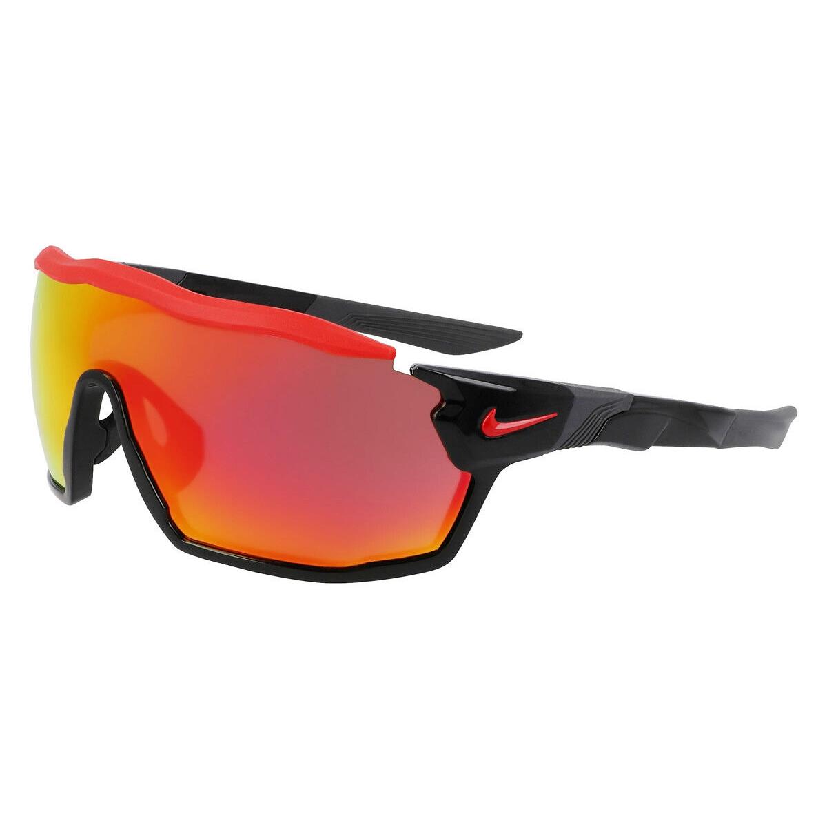 Nike Show X Rush M DZ7370 Sunglasses Black Red Mirrored 58mm