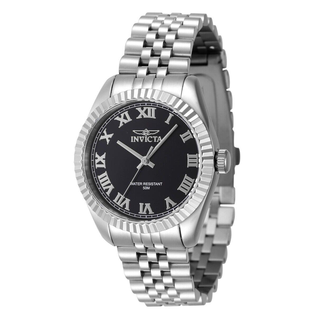 Invicta Specialty Women`s Watch - 36mm Steel 47408 - Dial: Black, Band: strong steel