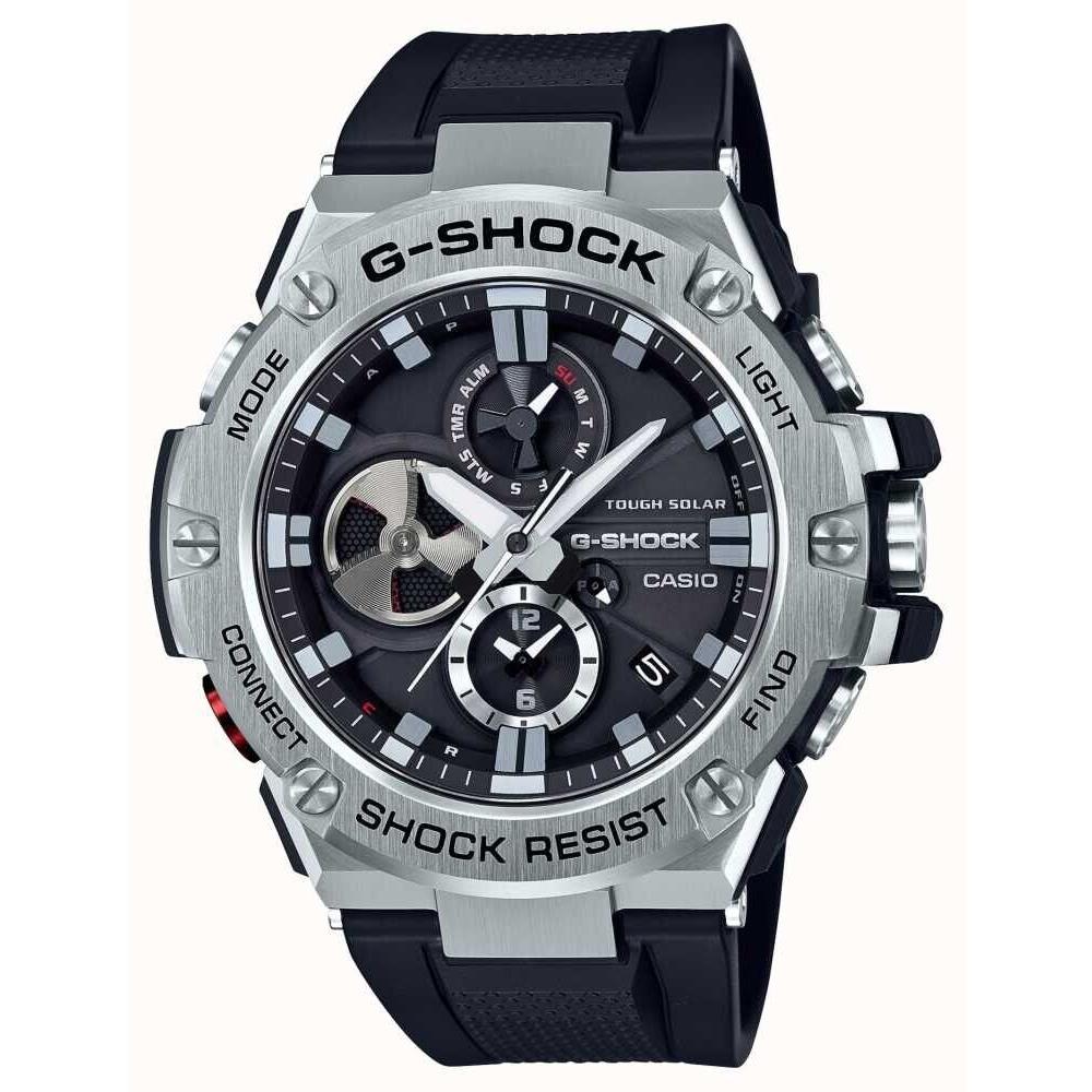 Casio GST-B100-1ACR Men`s Watch G-steel G-shock Quartz Solar Bluetooth