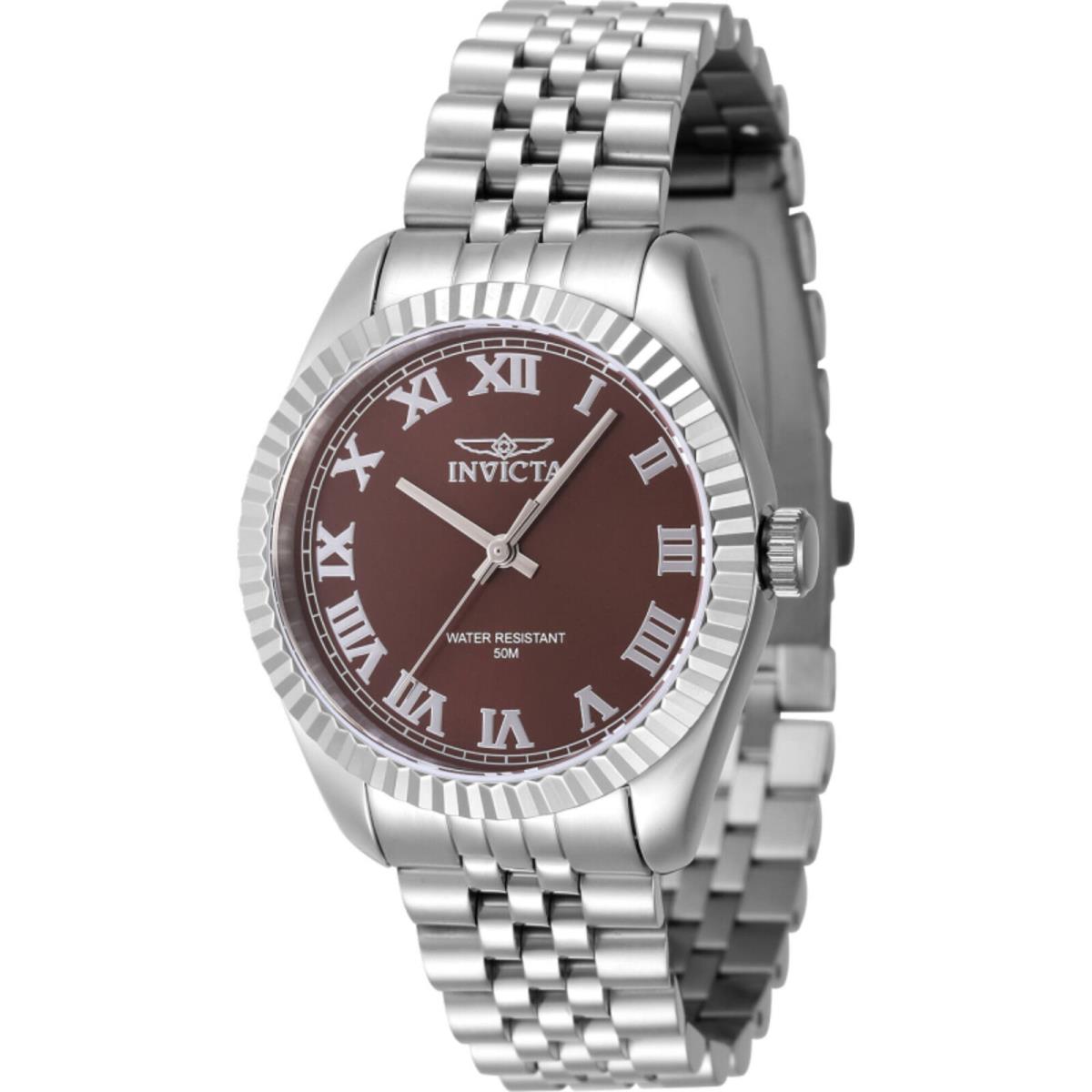 Invicta Women`s Watch Specialty Copper Dial Silver Tone Steel Bracelet 47412 - Dial: Copper, Band: Silver