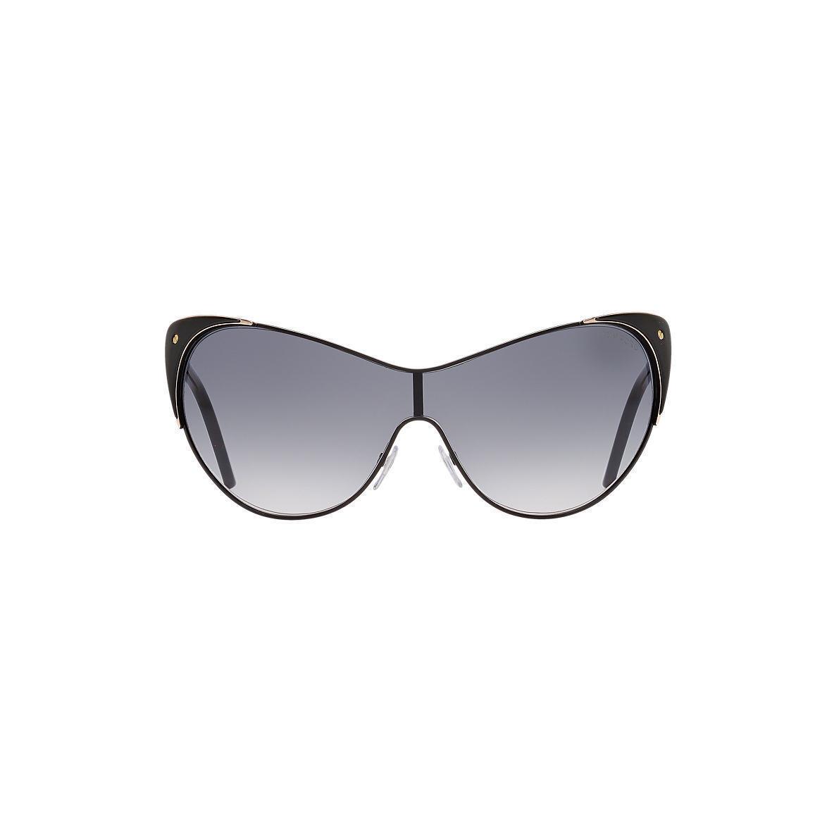 Tom Ford Sunglasses Women`s Cat Eye TF364 TF364 Black 01B Vanda