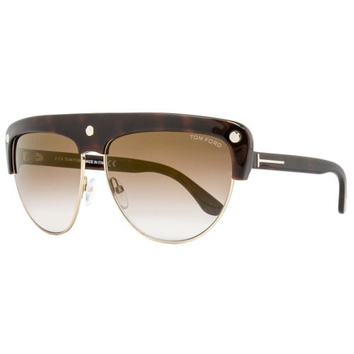 Tom Ford Square Sunglasses TF318 Liane 52G Havana/rose Gold FT0318