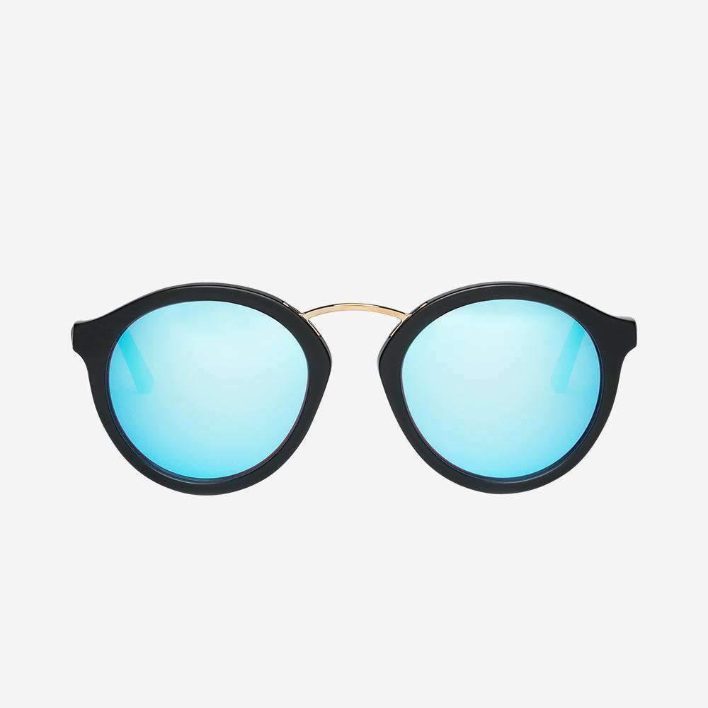 Electric Visual Mix Tape Matte Black / Rose Sky Blue Chrome Sunglasses EE1640109